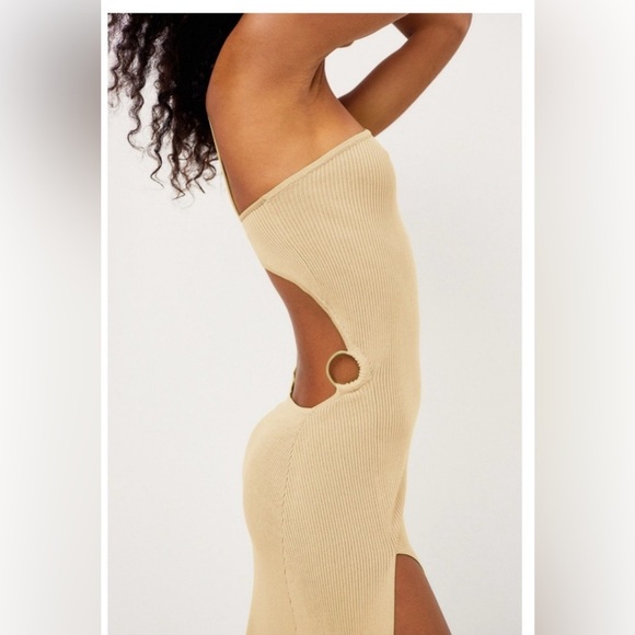 For Love & Lemons NWT Keisha Maxi Dress / Tan / Size XS 💛🍋 - Picture 5 of 7